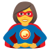 🦸‍♀️ woman superhero display on JoyPixels